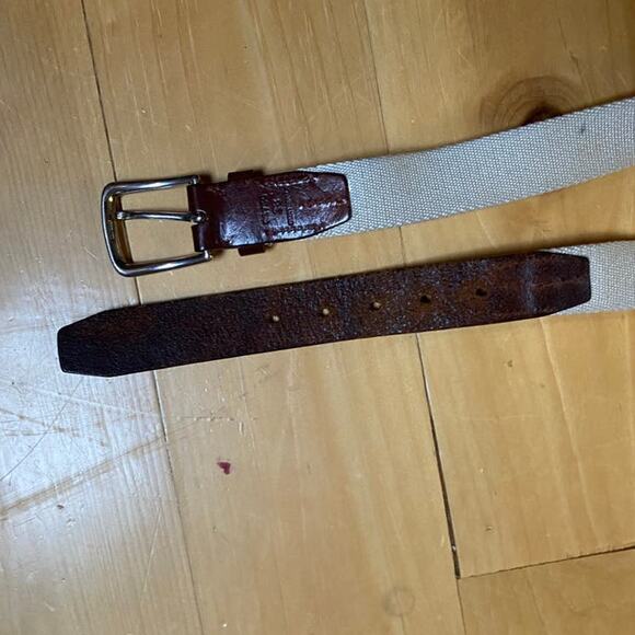 Leather Canvas Belt Nautica 38 - Picture 2 of 5